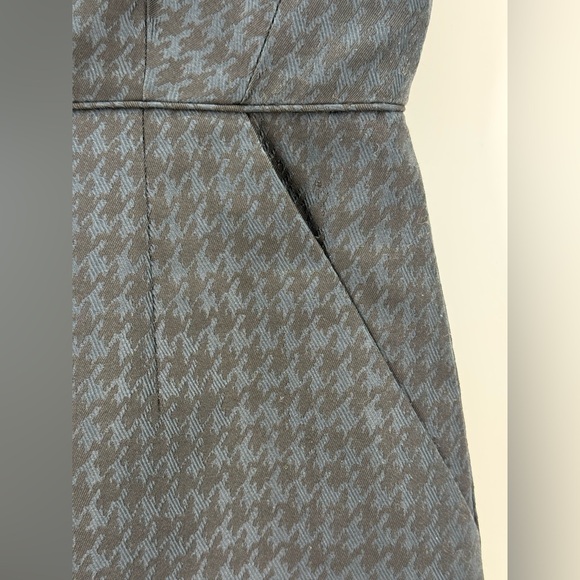 Banana Republic Navy Houndstooth Sleeveless Sheath Elegant Office Career Dress - Picture 9 of 15